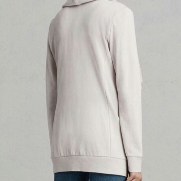 Allsaints Mila Dahlia sweatshirt cardigan sweater top - Picture 3 of 10